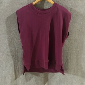 Entro Sleeveless Wine Muscle Tee